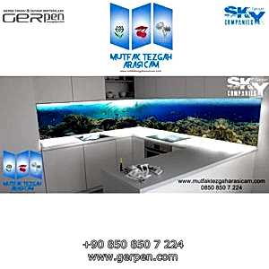 Mutfak Tezgah Arası Cam GerPen