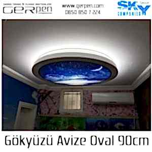 Gökyüzü Avize Oval 90cm